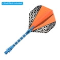 thumbnail image 4 of Uxcell Dart Flights, 6 Pack PET Standard Darts Accessories, Black, Gray, Orange, 4 of 5