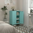 thumbnail image 7 of Marcree 2 Door Metal Accent Cabinet,Metal Locker Storage Cabinet,Metal Storage Cabinet with Shelves,Metal Sideboard Cabinet for Home Office,Entryway, 7 of 7