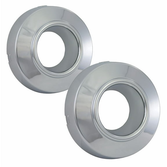 Fuel Rider Set of 2 Chrome ABS Center Caps Compatible with 1999-2004 Ford F-250 Super Duty, 1999-2004 Ford F-350 Super Duty Front Pair Only, 4Wd