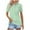 Mint Green, variant on BinBiL womens summer tops Womens Polo Shirts Short Sleeve Button Lapel Collared Summer Tops Business Casual Basic Tees White 10(XL)
