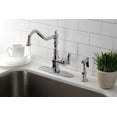 thumbnail image 2 of Gourmetier GSY7701ACLBS American Classic Single Handle Kitchen Faucet with Brass Sprayer, Polished Chrome, 2 of 5