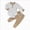 A196-White, variant on Toddler Baby Boy Clothes Set Print Long Sleeve Sweatshirt Elastic Pants Fall Outfits(Green,6-12 Months)
