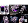 thumbnail image 2 of Bemz Magnetic Case for iPhone 15 Pro Max with Camera Lens Protection (MagSafe Compatible) Shockproof Transparent Cover, Glass Screen Protector, Vertical Rugged Nylon Belt Holster Pouch (Magenta Pink), 2 of 9