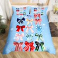 thumbnail image 2 of Erosebridal Housse de Couette Nœud Papillon Bling Simple, Housse de Couette à Rayures Géométriques Simple, Déco Dessin Animé Mignonne, Réversible 2 Pcs (Sans Couette), 2 of 6