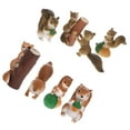 thumbnail image 4 of 8 Pcs Squirrel Figurine Ornament Squirrel Shape Garden Decor Micro Landscaping Decor, 4 of 9