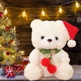thumbnail image 5 of Christmas Plush Dolls Toys Stuffed Cute Cartoon Bear/ Deer Throw Pillows Ornaments for Kids Gift, 5 of 8