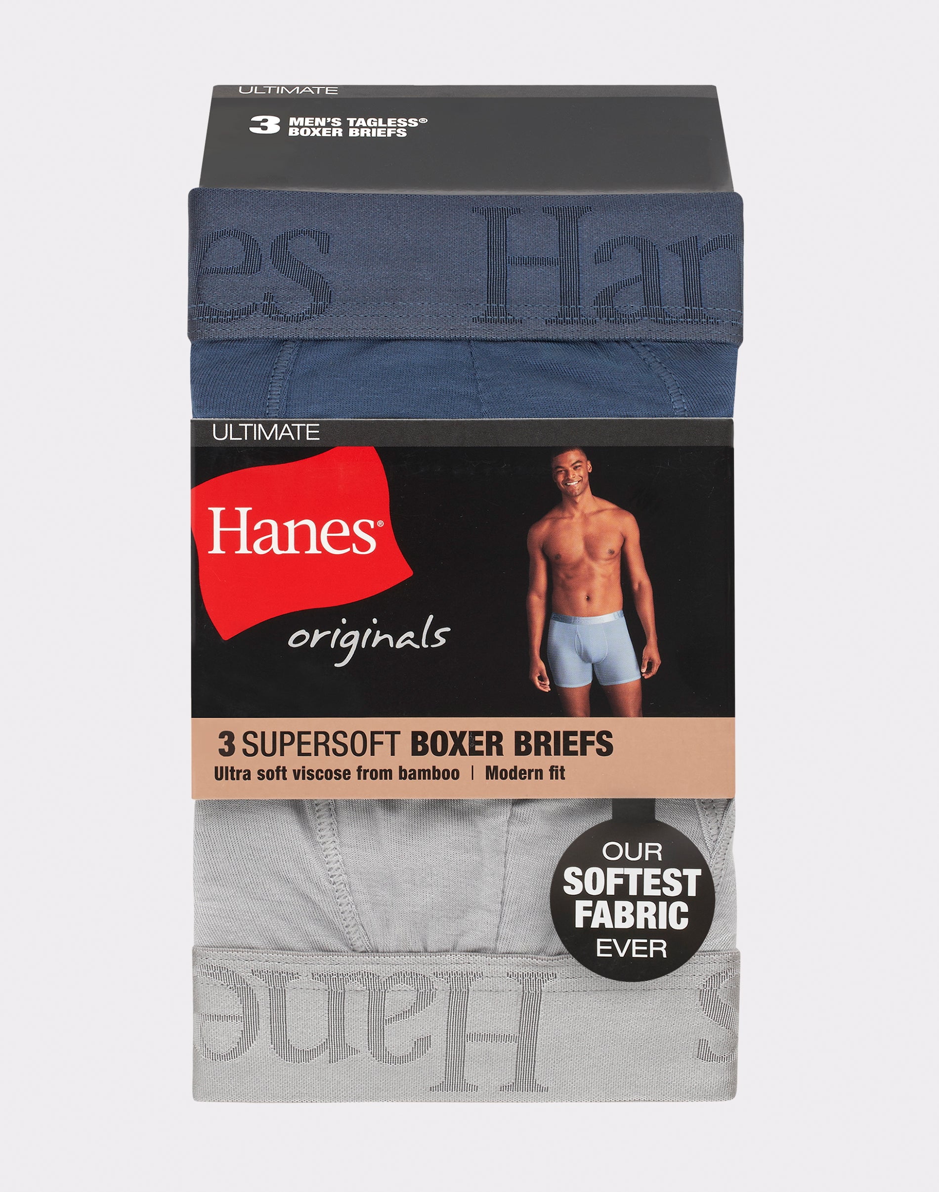 Hanes S-2XL Men's Breathable/Elastic Waistband/Supersoft