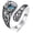 Owl 1, variant on 925 Sterling Silver Turquoise Exquisite Oxidized Animal Spoon Ring Boho Style Adjustable Rings Jewelry Gifts for Women Mother