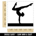 thumbnail image 2 of Balance Beam Artistic Gymnastics Square Rubber Stamp Stamping Scrapbooking Crafting - Large 2.75in, 2 of 7