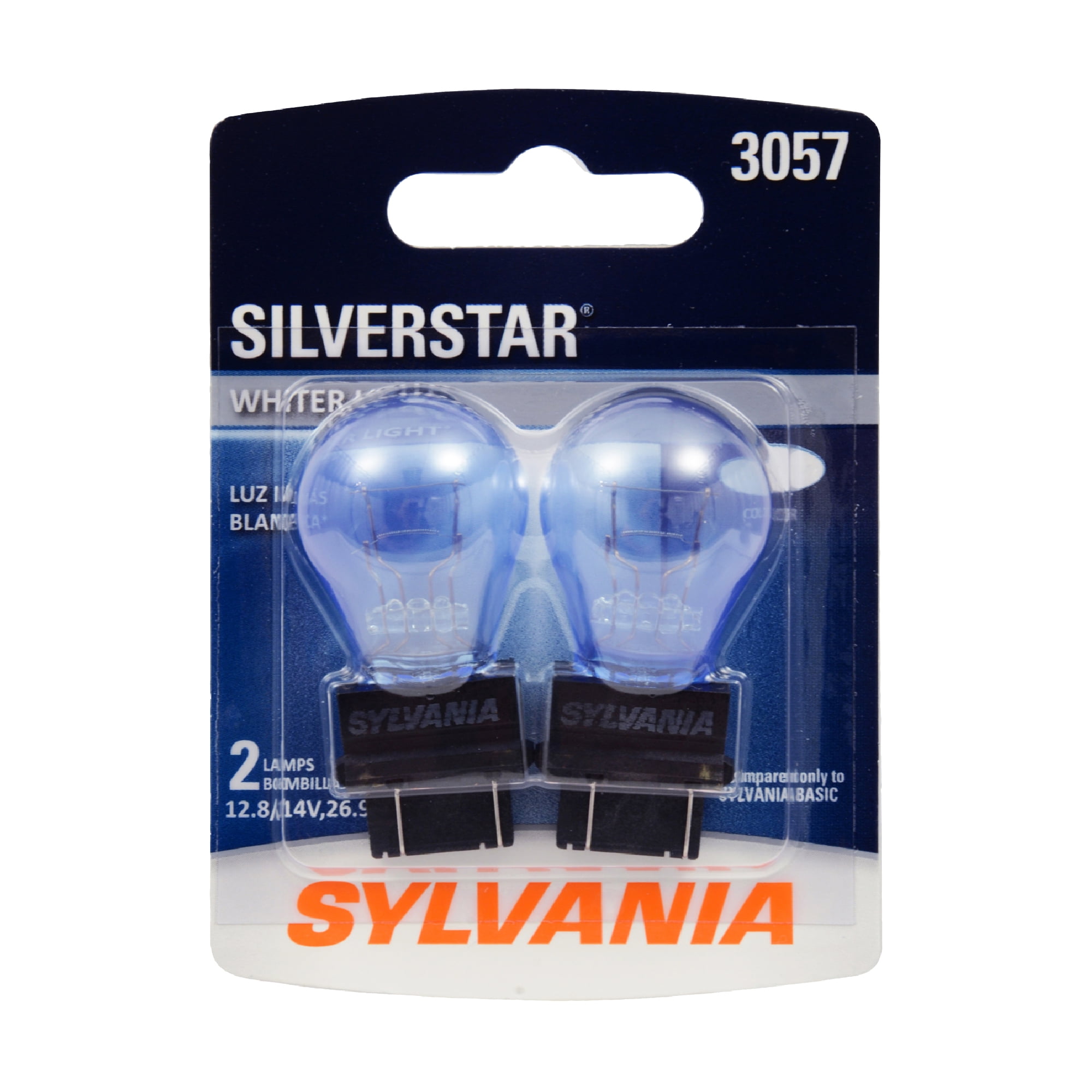 Sylvania 3057 SilverStar Automotive Mini Bulb, Pack of 2