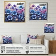 thumbnail image 4 of Designart "Blue Purple Pansies landscape Pointillism Dot" Floral Canvas Art Print, 4 of 5