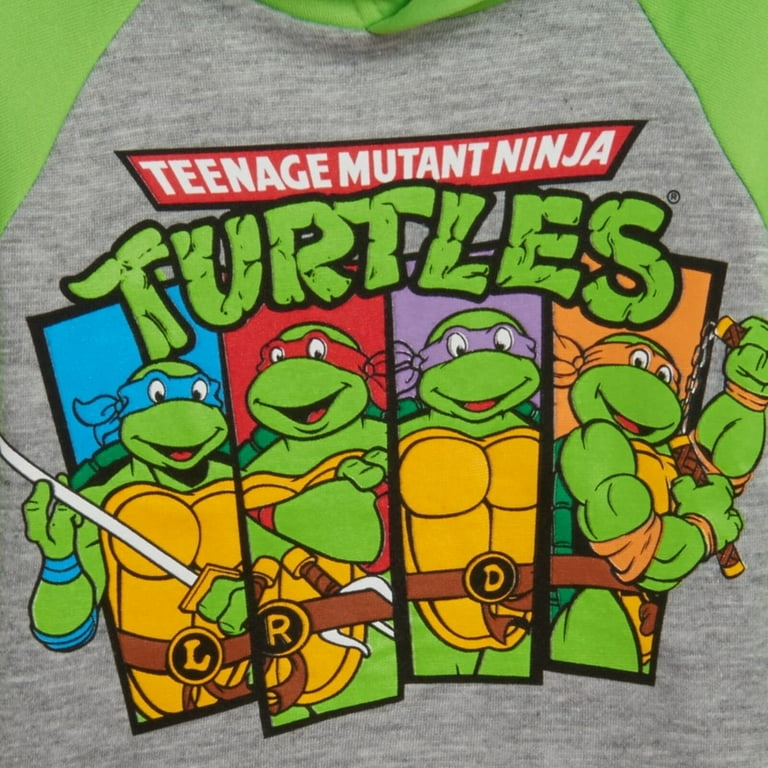 Teenage Mutant Ninja Turtles Pajamas 10-12 Boys Leonardo Green Long Sleeve