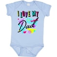thumbnail image 3 of Inktastic I Love My Dad- 80s Retro Style Boys or Girls Baby Bodysuit, 3 of 5