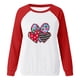thumbnail image 4 of Camiseta de San Valentín para mujer, regalo para amantes, camiseta de manga larga, camiseta con costuras a juego de colores para mujer Fridja  hkj651, 4 of 6