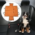 thumbnail image 2 of Unique Bargains 1 Pc Durable Double Layer Pet Car Seat Cover for Dog Cat Orange, 2 of 6