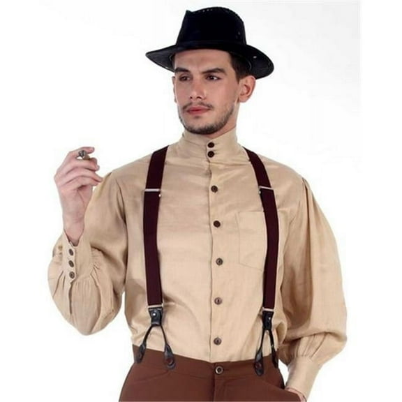 The Pirate Dressing C1292 Seigneur Shirt- Almond - Small