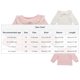 thumbnail image 2 of Cowsor Toddler Baby Girl Fall Clothes Perter Pan Collar Solid Long Sleeve T-Shirt Pullover Shirts Top Outfit, 2 of 5