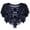Navy, variant on Vintage Mesh Loose Cloak Shawl Dress Wrapped With Party Banquet Sequin Sweetheart Stole Scarf Women's Sequin Wraps For Evening Dress Retro Gatsb Shawl Neck Sweater Women Shoulder Cloak Formal Dress