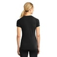 thumbnail image 2 of Sport Tek Adult Female Women Heather Short Sleeves T-Shirt Black 4X-Large, 2 of 6
