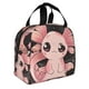 thumbnail image 2 of Easygdp Cute Axolotl Sakura Blossoms B Bolsa Térmica Premium - Tela Oxford Impermeable, Gran Capacidad, Bolsillo Frontal, Unisex para Trabajo, Escuela, Actividades al Aire Libre y Picnics, 2 of 8