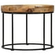 thumbnail image 2 of Mesa de Centro vidaXL de Madera Maciza de Mango y Acero 50 cm Estilo Industrial, 2 of 9