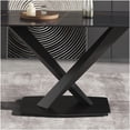 thumbnail image 5 of Black X-Leg Dining Table for 6 People, Sintered Stone Top Modern Kitchen Table, 5 of 9