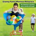 thumbnail image 6 of Granny Pants Yard Game for Kids (31.5 in * 24 in), 2Pcs Granny Pants Outdoor Games with 10 Bouncy Balls, 2 Pumps & 2 Flags, Granny Pants Game for Groups, Family Gatherings, Backyard（Small）,Small, 6 of 8