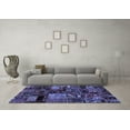 thumbnail image 3 of Ahgly Company Indoor Square Patchwork Blue Transitional Area Rugs, 6' Square, 3 of 4