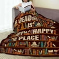 thumbnail image 3 of Book Lovers Gifts Blanket for Women-Gifts for Book Lovers-Librarian Gifts-60'' x 50'' Reading Blanket for Book Lovers on Birthday Christmas -1, 60''x50'', 3 of 6