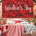 Clearance! Feinib Banner Valentine's Day Banner Happy Valentine's Day