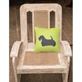 thumbnail image 5 of Carolines Treasures BB3869PW1818 Scottish Terrier Checkerboard Green Fabric Decorative Pillow, 5 of 5