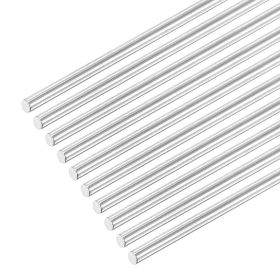 Uxcell 304 Stainless Steel Round Rods 1.5mm x 160mm for DIY Craft, 10 Pack