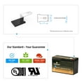 thumbnail image 2 of Chrome Battery 12V (12 Volts) (12 Volt) 9Ah SLA Battery replaces Cp1290 6-dw-9 Hr9-12 Ps-1290f2 (2 Pack), 2 of 5