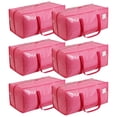 thumbnail image 1 of Bolsas de almacenamiento VTSVTS extra resistentes, grandes, 85 L, paquete de 6 unidades, rosas, 1 of 7