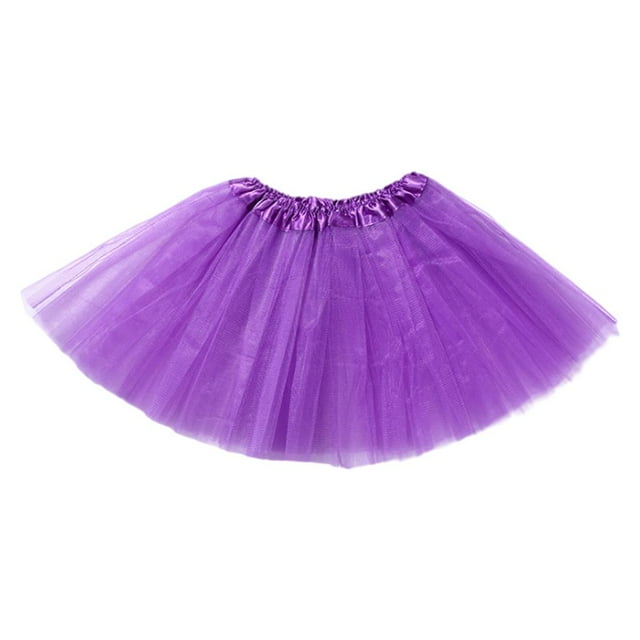 Falda informal para mujer, mullida y abullonada, para fiestas, disfraces, cosplay, corta, elástica Púrpura