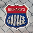 thumbnail image 4 of Richard's Garage 6 inch X 6 inch Shield Shaped Commercial Grade Plastic Sign Weather Resistant, UV Protected To last, Gift for Dads and Uncles Classic Americana Crafted in the USA, 4 of 6