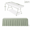 thumbnail image 4 of Mantel Bambalina Para Mesa De 2.40x0.75 Colores Verde Olivo, 4 of 6