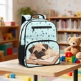 thumbnail image 4 of Aplkyhs Pug Dog Backpack for Teens 12-18 13.5 Inch Durable School Bag Water Repellent Bookbag for High School Daily Use, 4 of 7
