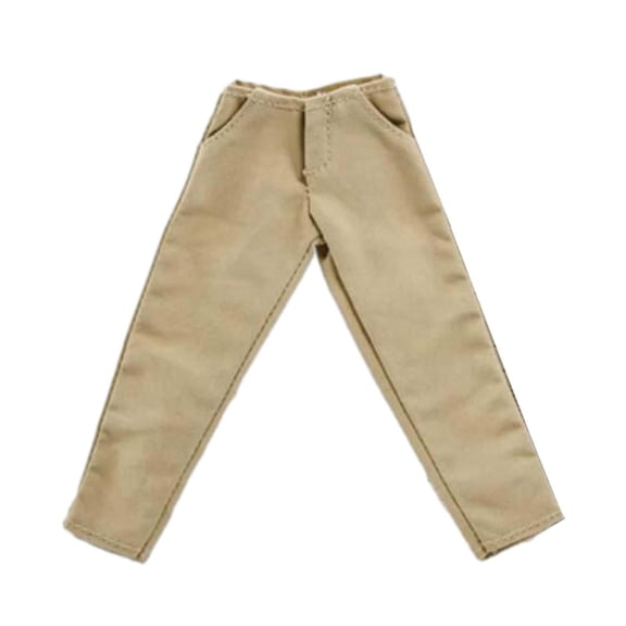Pitycbo 1/12 Male Pant Cosplay Accessories Outfit Miniature Soldier Costume Trousers for Khaki
