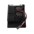 thumbnail image 4 of For RasPi 4b Heatsink,  Heat Dissipation Black For RasPi 4b Metal Case  For Office, 4 of 8