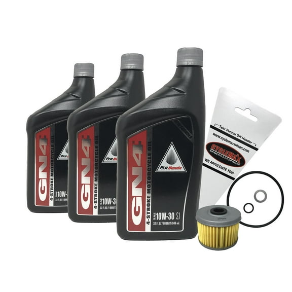 Cyclemax Oil Change Kit for 2005-2013 Honda TRX 500 TRX500 Foreman ATV with 10W-30 Oil and O-Rings