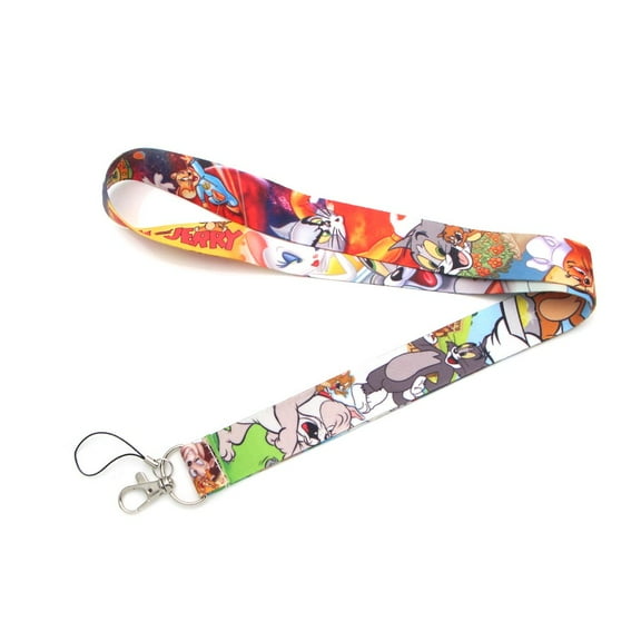 Anime Source Tom and Jerry Cat Mouse Cartoon Series Lanyard Keychain ID Badge Holder