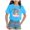 3-Sky Blue, variant on ZTKWD Girls Holidays Short Sleeve Graphic T-Shirts 2-14 years Easter eggs