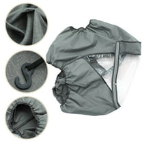 GAXIRE Grey Stroller Cover - , Windproof, Rainproof Carriage Protector for Outdoor Use and Baby Strollers