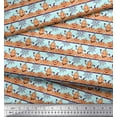 thumbnail image 2 of Soimoi Rayon Fabric Spider Web & Pumpkin Halloween Print Sewing Fabric Yard 56 Inch Wide, 2 of 3