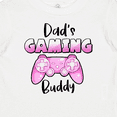 thumbnail image 4 of Inktastic Dad's Gaming Buddy- Pink Controller Boys or Girls Baby T-Shirt, 4 of 5