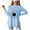 Sky Blue, variant on Xudanell Kids Girls T Shirts Casual Printed Flowers Long Sleeve Tee Crewneck Color Block Cute Fall Blouses Tops Size 11-12 Years