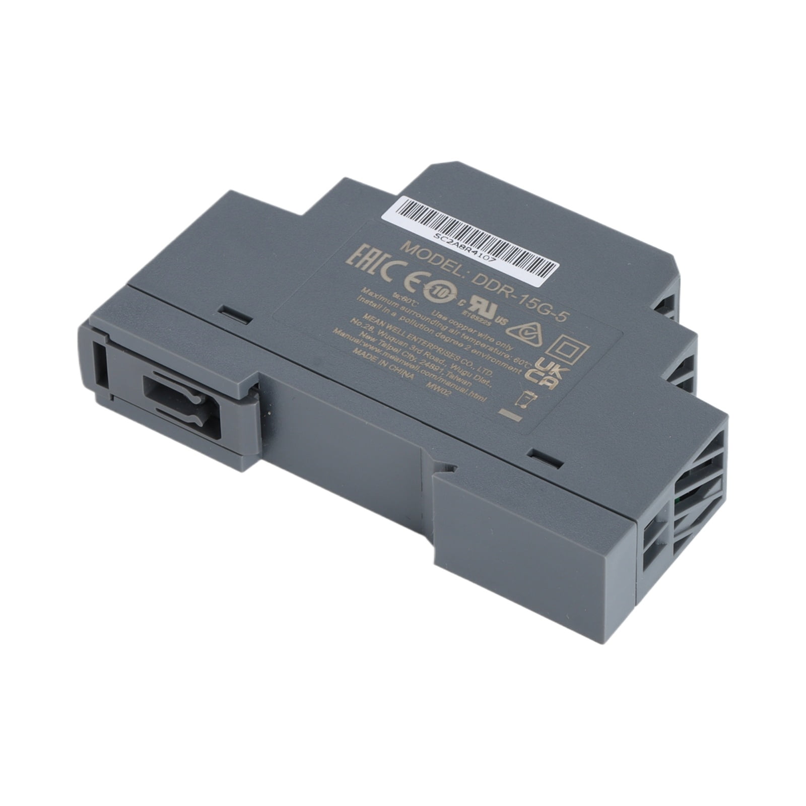 Feedannce 15W DIN Rail Mount DC-DC Converter, 5V 3A Output for Automation MEAN WELL DDR-15G-5