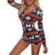 thumbnail image 1 of Txlixc Camisón de Navidad femenino con cuello en V Txlixc moda, 1 of 7