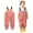 Watermelon Red, variant on Miqool Toddlers Waterproof Rain Bib Pants Boys Girls Rain Pants Kids Cute Rain Overalls Trousers Lightweight Mud Pants Rainwear